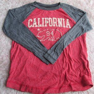 Red Long Sleeve shirt, size 5 with design.